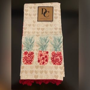 Deborah Connolly Pineapple Valentine Tea Towels